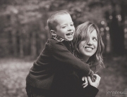 mom and son portrait