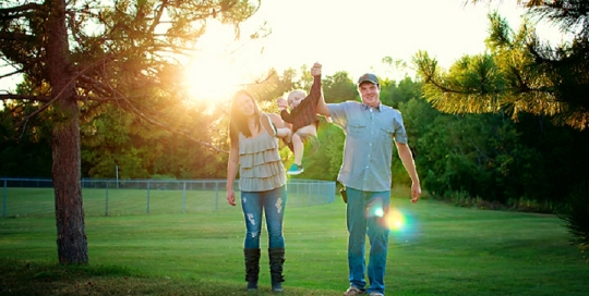 sunset family picture