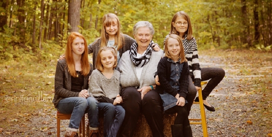 grandmother and granddaughter portrait