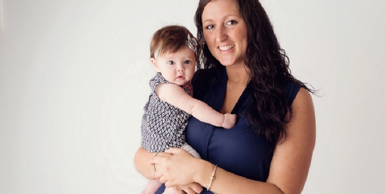 mom and daughter beauty portrait