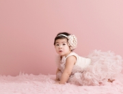 pink tutu baby portrait