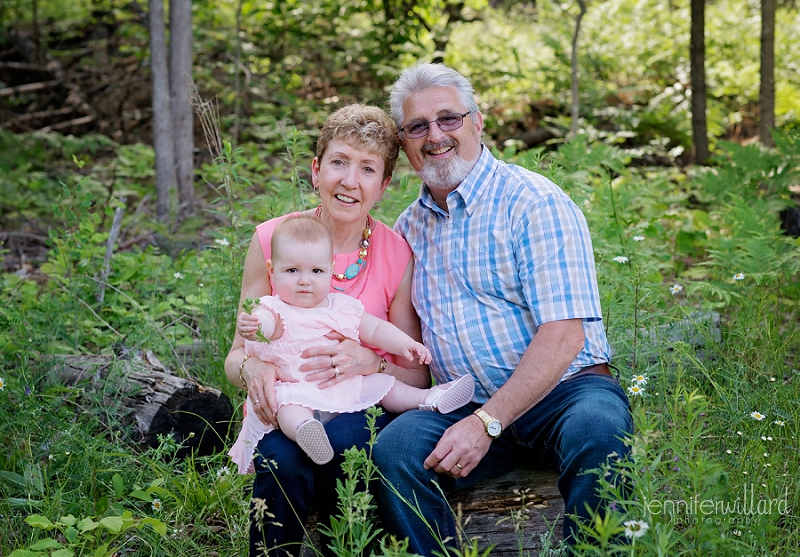 grandparents with baby photography