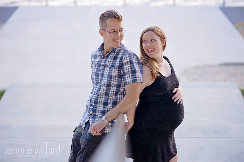 pregnancy picture on steps