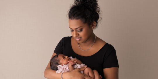 African American mother newborn daughter Canadian baby photographer