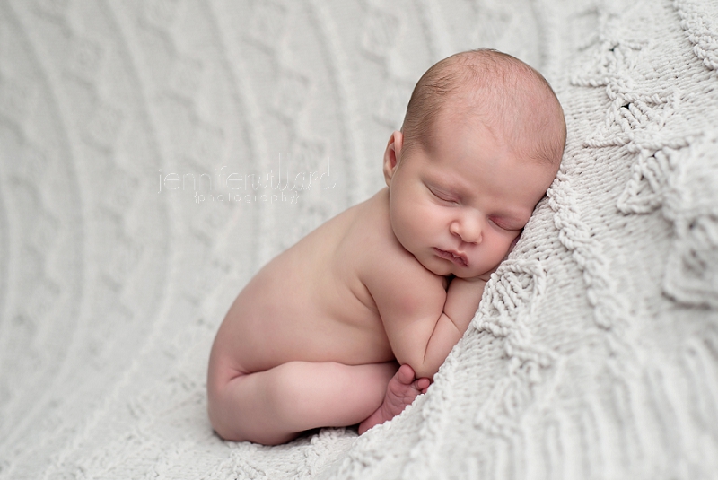 white blanket infant photography