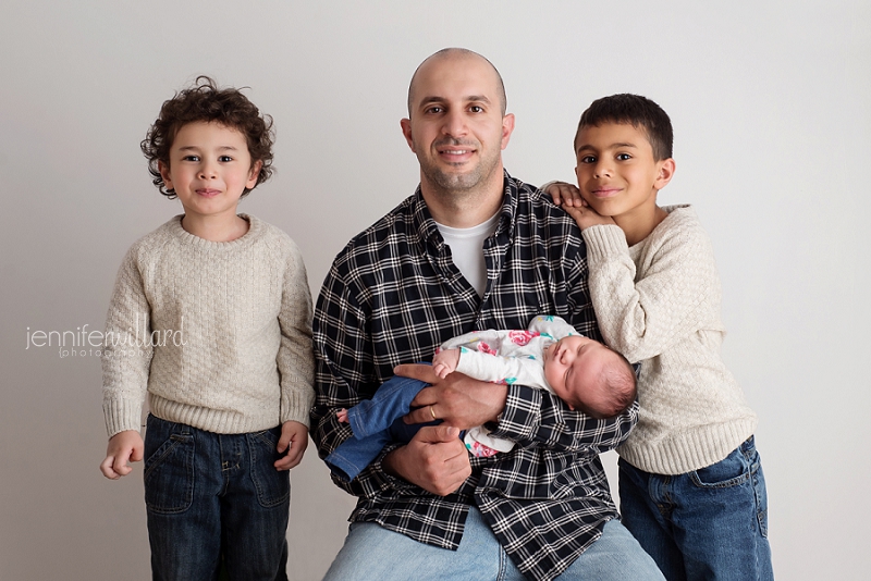 dad and children photograph