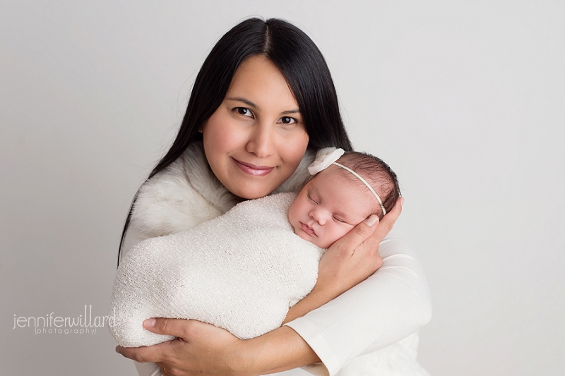 mom and baby portrait