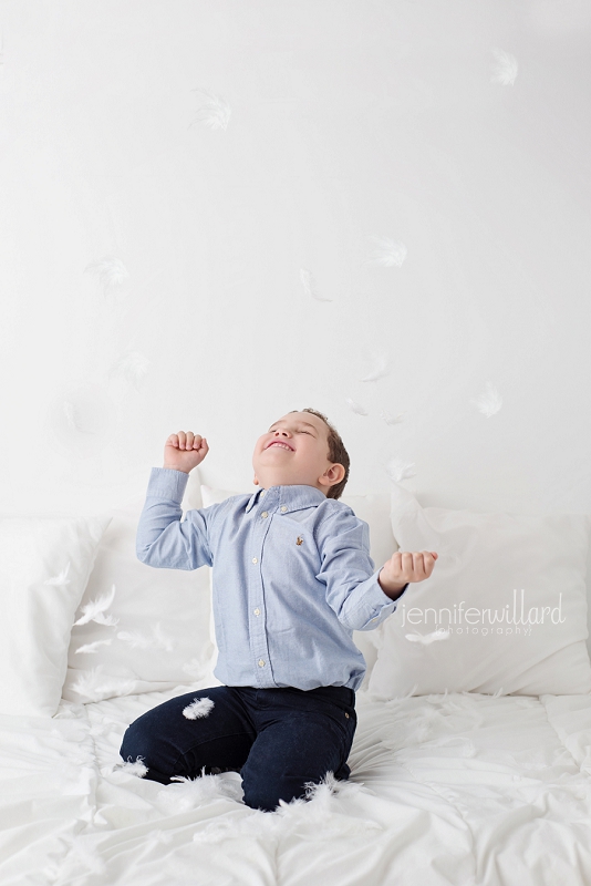 children having fun in studio