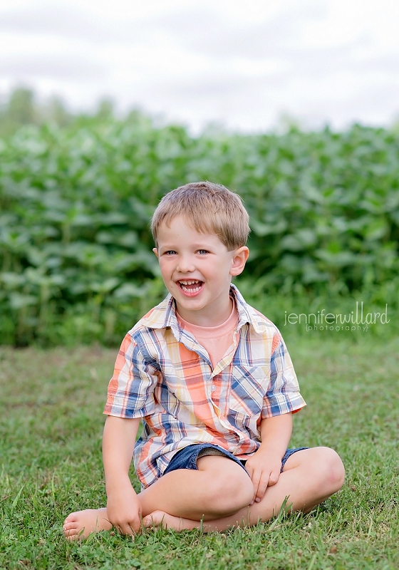 children portrait outside