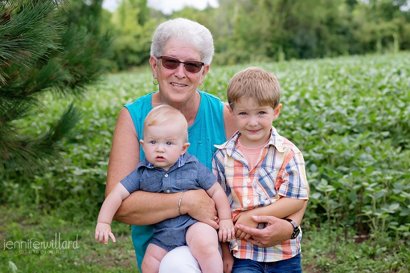 grandma with babies