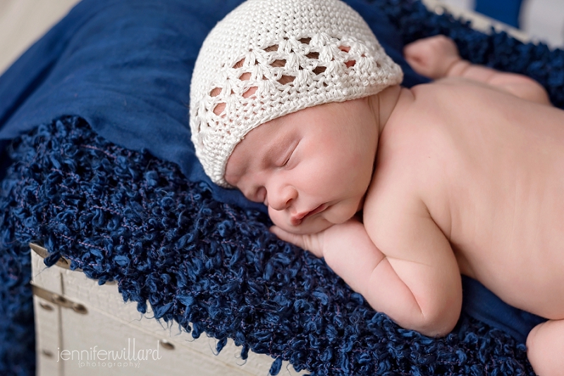 newborn picture on chest