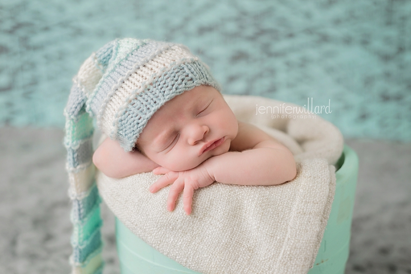 baby in bucket