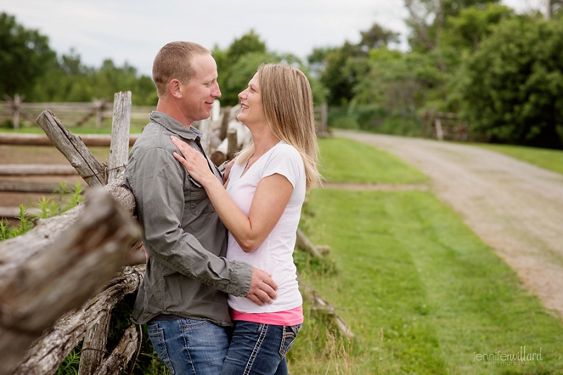 family portraits on farm