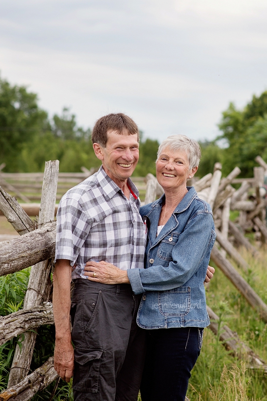 grandparents on a farm