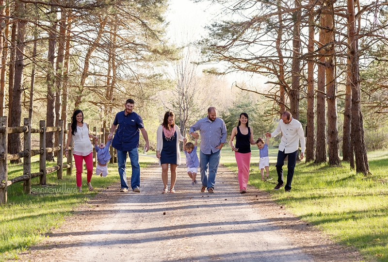 family photography in forest