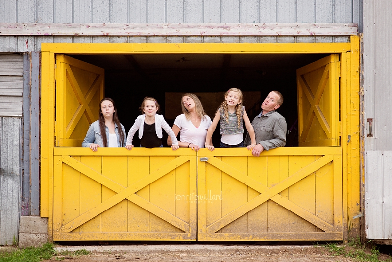 family photography on the farm