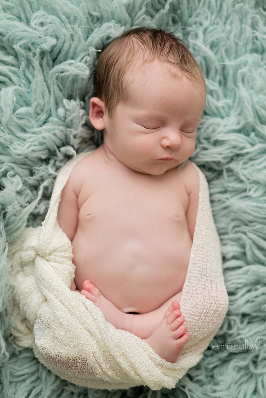 blue and white baby picture