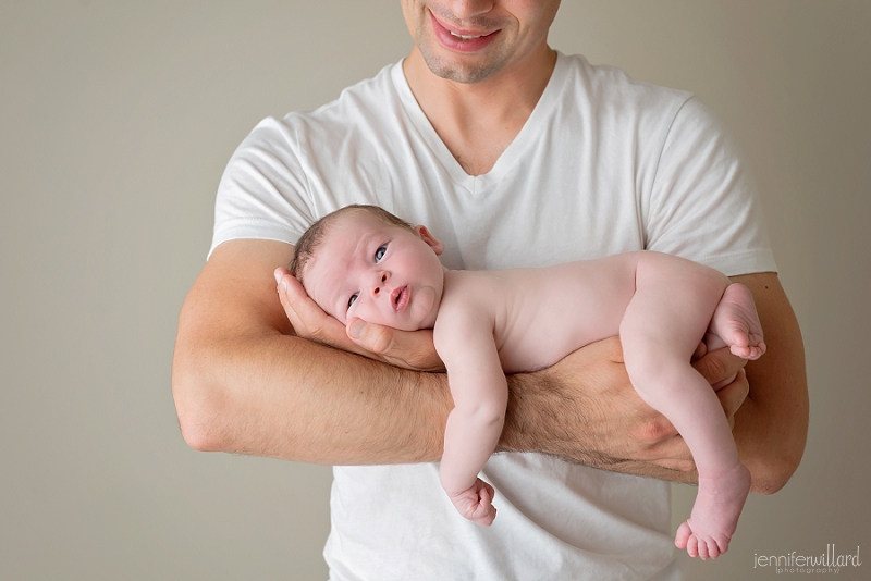 dad and baby portrait