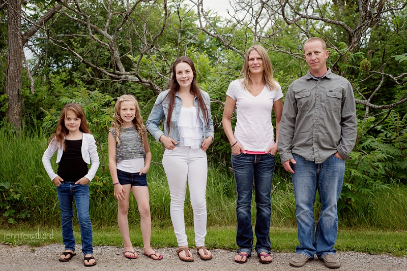 family picture outdoors