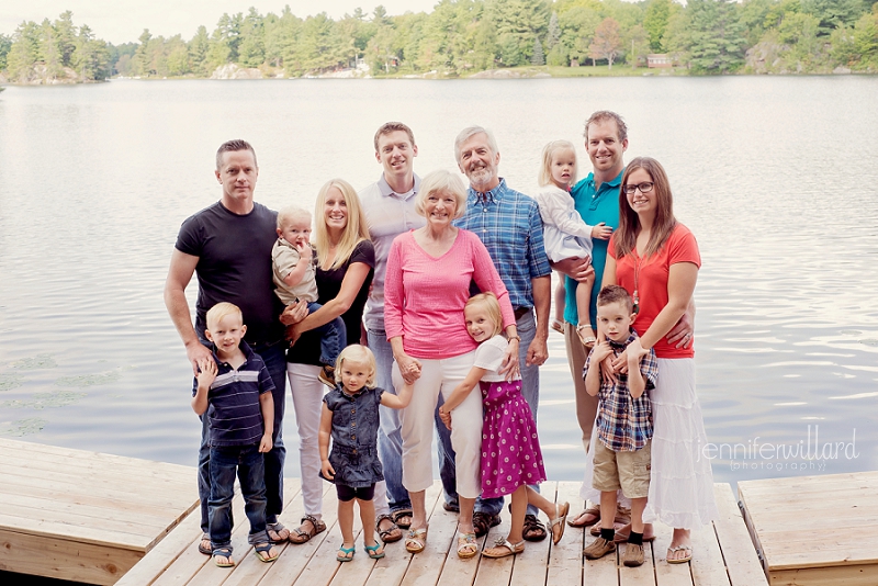 kingston family portraits on the lake