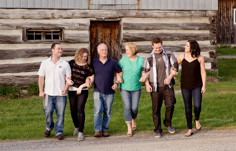 family portrait outside