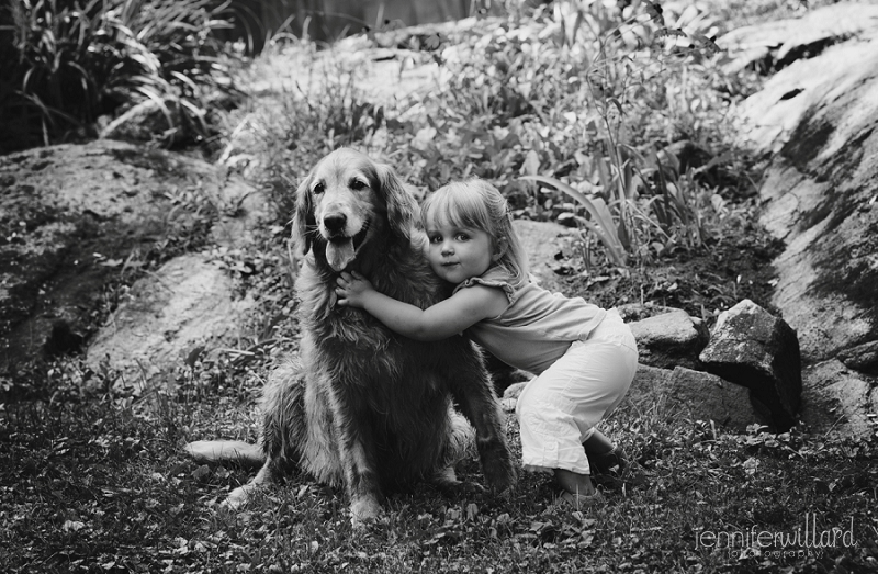 children photography with pet