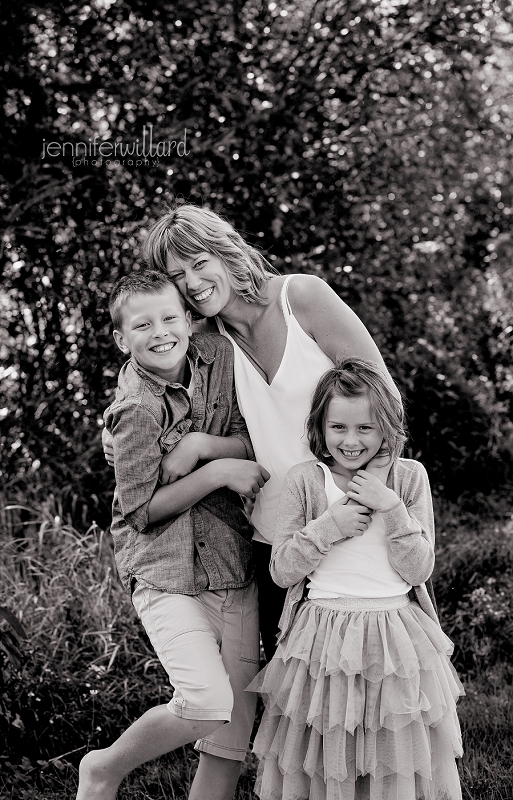 mother and children portrait