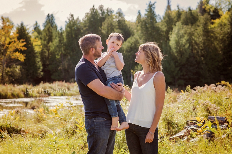 family portrait on farm