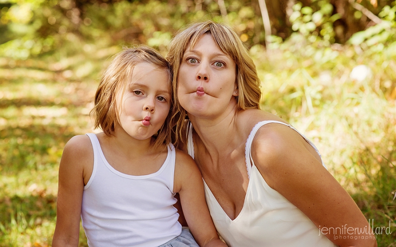 mother and daughter portrait