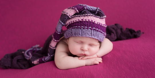 newborn-baby-photos-purple-hat-blanket-ygk