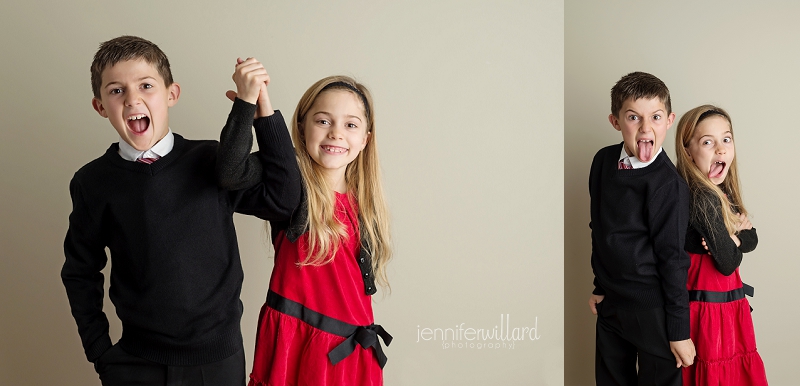 family-sibling-children-black-sweater-red-dress-holiday-portrait-amherstview-ontario-family-photographer-01