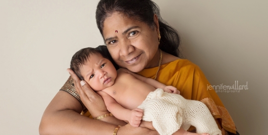 grandmother-newborn-baby-boy-portrait-yellow-sari-kingston-ontario-newborn-photographer-01