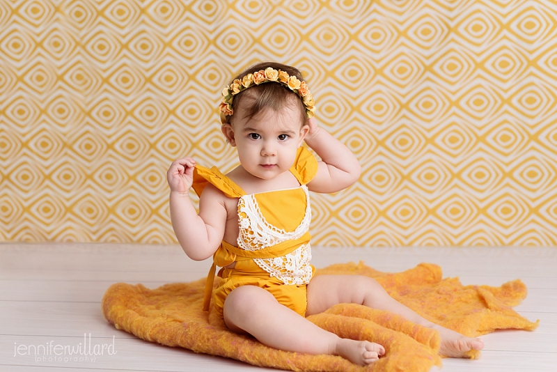 yellow-romper-flower-crown-yellow-spring-backdrop