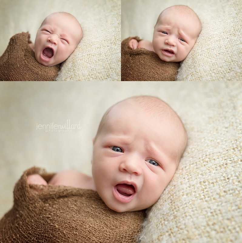 newborn-portrait-brown-wrap-cream-blanket-kingston-newborn-photographer