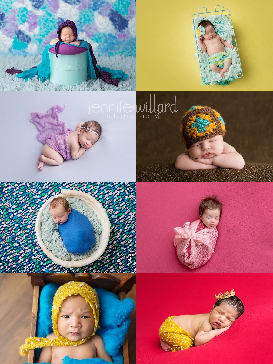 newborn baby pictures bright colours boy and girl kingston ontario photographer