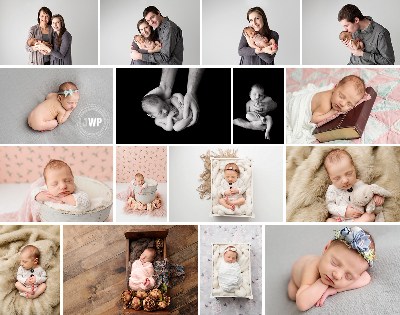 newborn baby girl with parents by Kingston Newborn Photographer