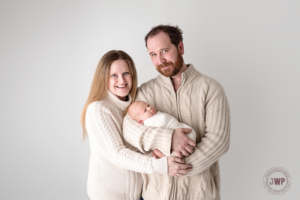 newborn family posed portrait mother father son Kingston Newborn Photographer