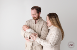 newborn family posed portrait mother father son Kingston Newborn Photographer