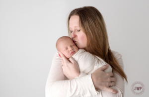 newborn posed portrait mother son Kingston Newborn Photographer