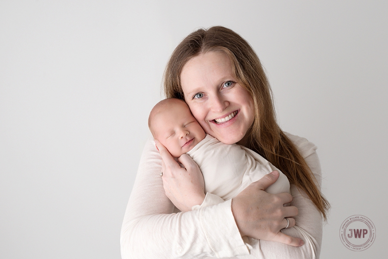 newborn posed portrait mother son Kingston Newborn Photographer