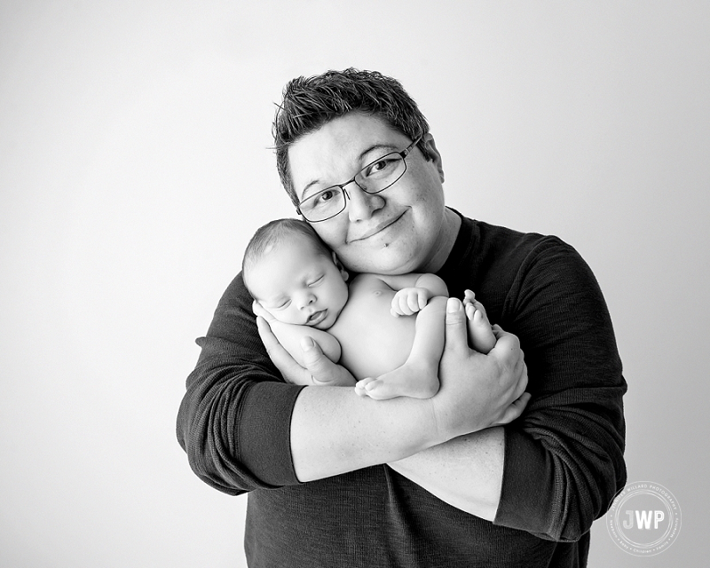 newborn posed portrait mother son Kingston Newborn Photographer