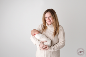 newborn posed portrait mother son Kingston Newborn Photographer