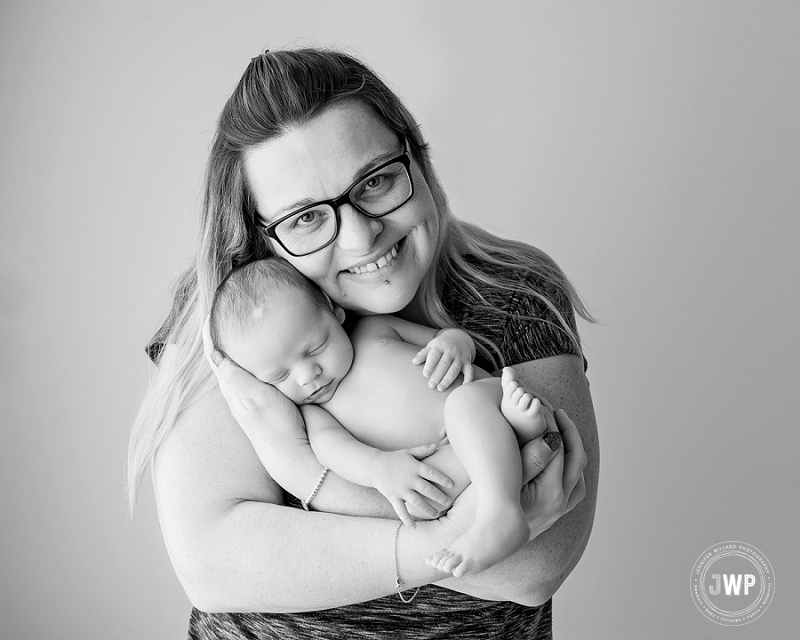 newborn posed portrait mother son Kingston Newborn Photographer