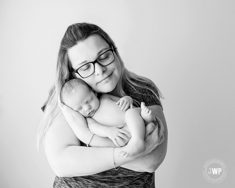 newborn posed portrait mother son Kingston Newborn Photographer