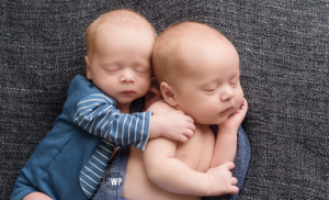 twin-newborn-boys-hugging-Kingston-Newborn-Photographer