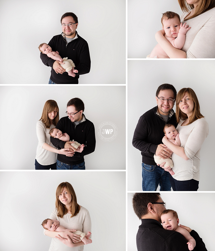 newborn posed portrait mother father Kingston baby Photographer