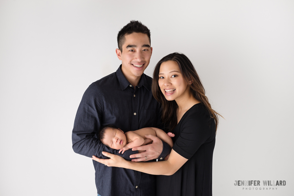 posed family portrait newborn studio picture Kingston Photographer