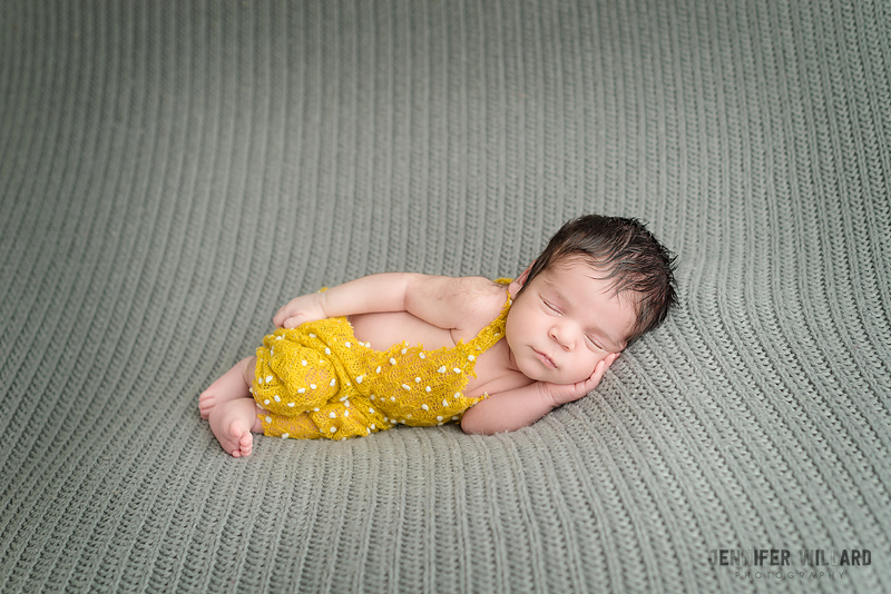 baby boy studio portrait grey Kingston newborn photographer