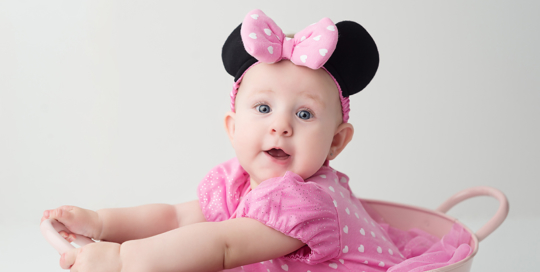 baby portrait studio Minnie Mouse theme Kingston Photographer