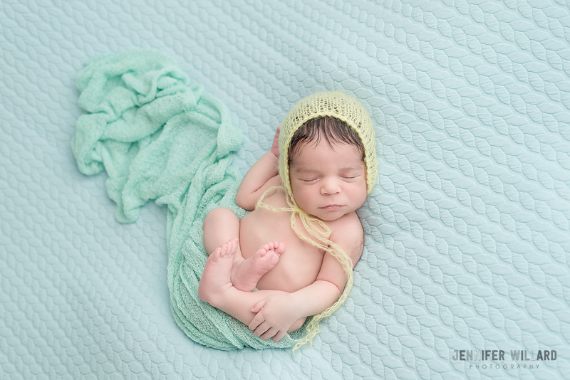 blue yellow colour palette newborn photography Kingston studio